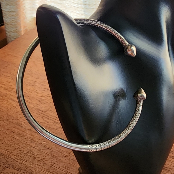 Sterling silver unisex bangle - Picture 2 of 8